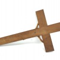 Crucifix avec corpus sculpté en bois, signé Jean-Julien Bourgault  - 13