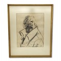 Signed charcoal drawing - 1