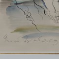 Encre aquarelle signée Bruce Roberts, La strada, tableayu, dessin, peinture  - 3