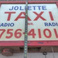 Joliette taxi advertising glass signs - 2