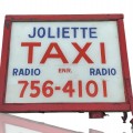 Joliette taxi advertising glass signs - 1