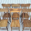 Set of 4 antiques pressback chairs ( 2 sold ) - 2