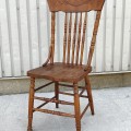 Set of 4 antiques pressback chairs ( 2 sold ) - 3