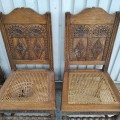 Ensemble de 8 chaises antiques, voir autres photos pour condition  - 4