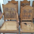 Set of 8 antique chairs - 5