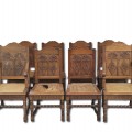 Set of 8 antique chairs - 1