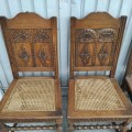 Ensemble de 8 chaises antiques, voir autres photos pour condition  - 6