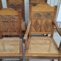 Ensemble de 8 chaises antiques, voir autres photos pour condition  - 7