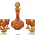 Ensemble de carafe et verres, vaisselle carnaval  - 1