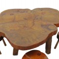 Set of rustic chairs and table  - 2