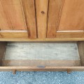 Antique 10 panels cupboard, armoire, square nails  - 3