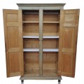 Antique Quebec pine 12 panels cupboard, armoire  - 3