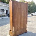 Large walnut bookcase armoire  - 7