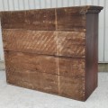 Antique pine cupboard part, buffet, bahut, square nails  - 7