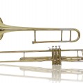 Instrument de musique en laiton, trombone, Artist Elkhart-ind U.S.A. - 2