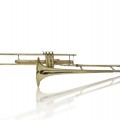 Instrument de musique en laiton, trombone, Artist Elkhart-ind U.S.A. - 3