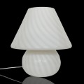 Vintage mushroom Century glass lamp - 2