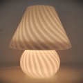 Vintage mushroom Century glass lamp - 1