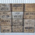 Lot of vintage wooden Molson's crates  - 2