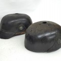 Lot de casques militaires à pointes, incomplets, militaria  - 3