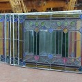 Lot of antique staned glass windows  - 6