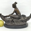 Magnificent bronze statue signed Duchoiselle  - 6