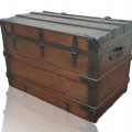 Antique restored trunk  - 4