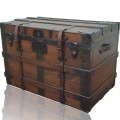 Antique restored trunk  - 1