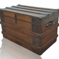 Antique restored trunk  - 7