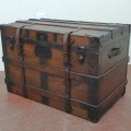 Antique restored trunk  - 8