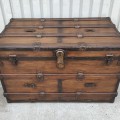 Rsstored antique trunk  - 3