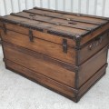 Rsstored antique trunk  - 7