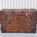 Antique restored trunk - 6