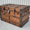 Antique restored trunk  - 8