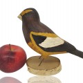 Wooden bird folk art sculptures - 1