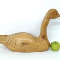 Outarde décorative en bois, canard  - 3