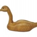 Outarde décorative en bois, canard  - 1