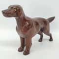 Little wooden carved dog, folk art sculpture  - 4