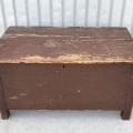 Little antique blanket box, original color  - 3