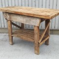 Little antique workbench table - 6