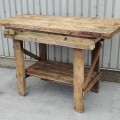 Little antique workbench table - 7