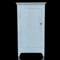 Petite armoire bonnetière naïve, clous carrés, belles couleurs en sous-couche - 2