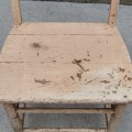 Petite chaise avec siège en bois  - 3