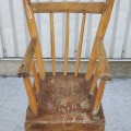 Antique child high chair  - 3