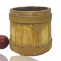 Antique round wooden bucket - 2