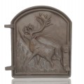 Porte en fonte décorée d'un cerf  - 1