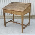 Antique pine desk  - 8