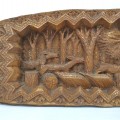 Folk art low relief sculpture, carving  - 3