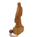 Flok art wooden sculpture, carving  - 3