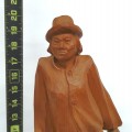 Flok art wooden sculpture, carving  - 4